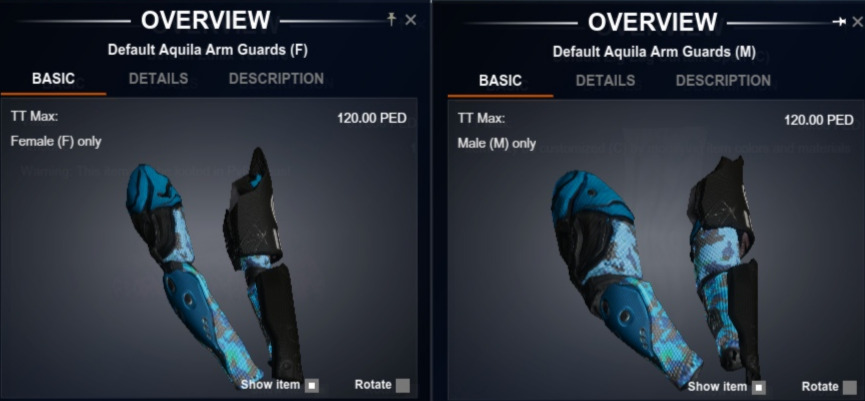 Aquila Arm Guards (L) Blueprint