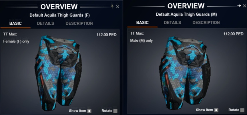 Aquila Thigh Guards (L) Blueprint