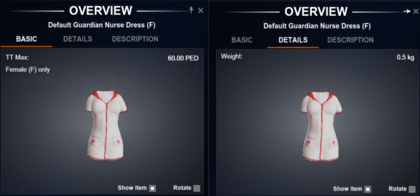 Guardian Nurse Dress (F) Blueprint (L)