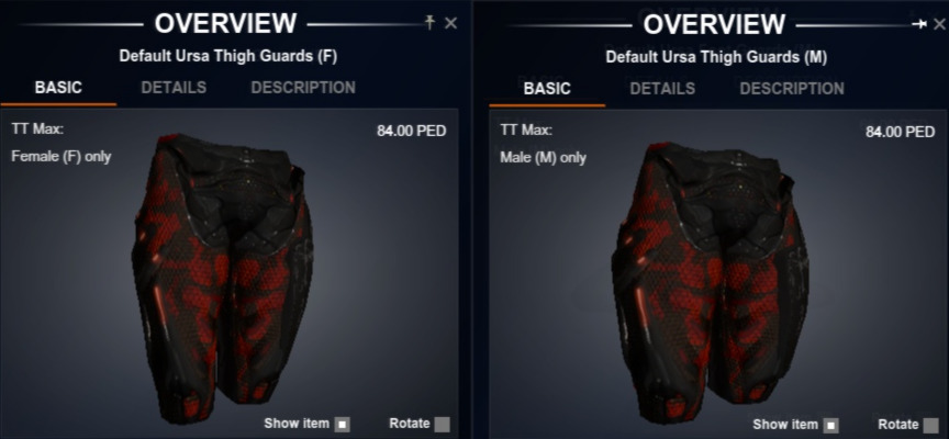 Ursa Thigh Guards (L) Blueprint (L)