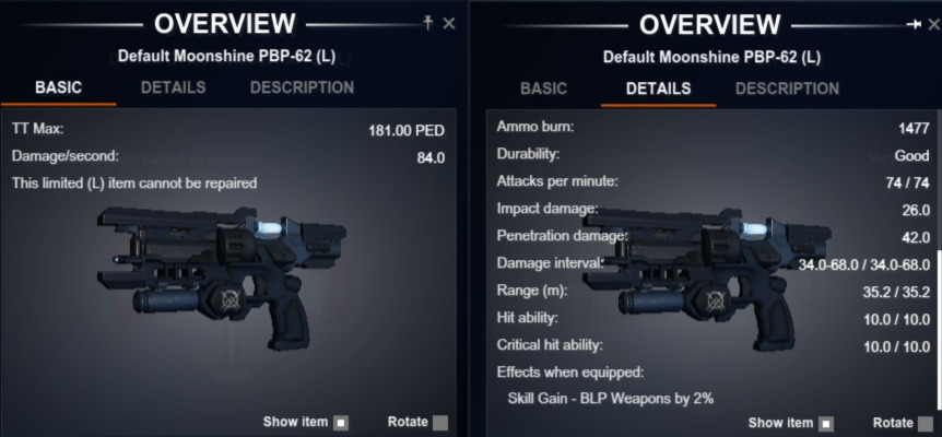 Moonshine PBP-62 (L)