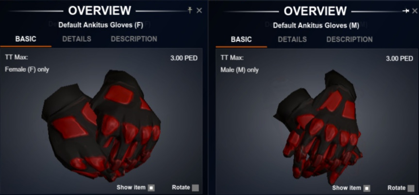 Ankitus Gloves Blueprint (L)