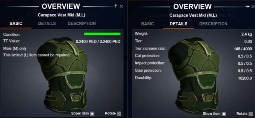 Carapace Vest (L)