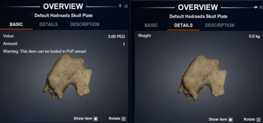 Hadraada Skull Plate