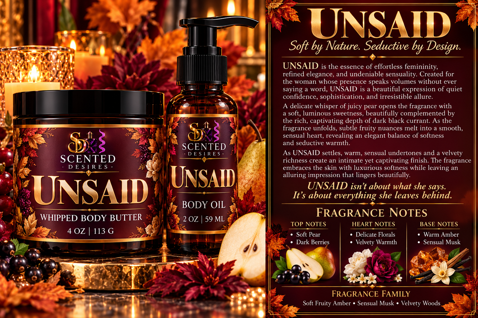 Unsaid — Women's 2-Piece Fragrance Set