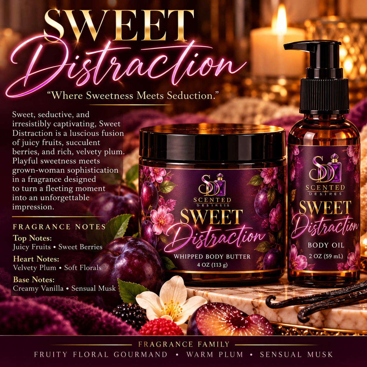 Sweet Distraction — Women's 2-Piece Fragrance Set