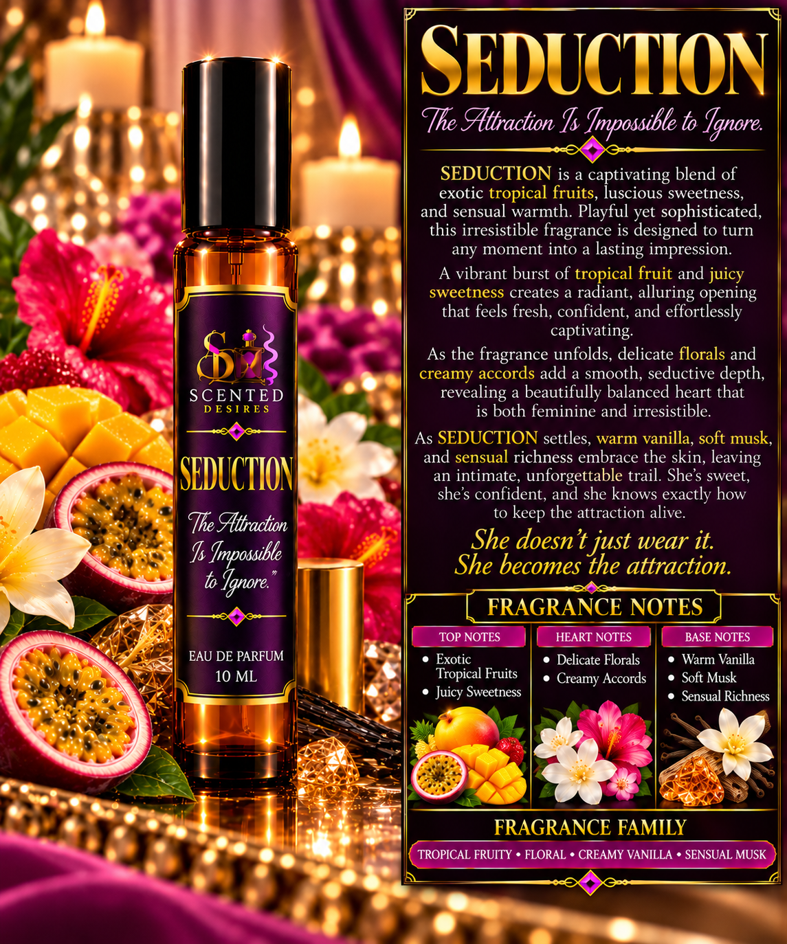 Seduction — Women's 10 mL Eau de Parfum