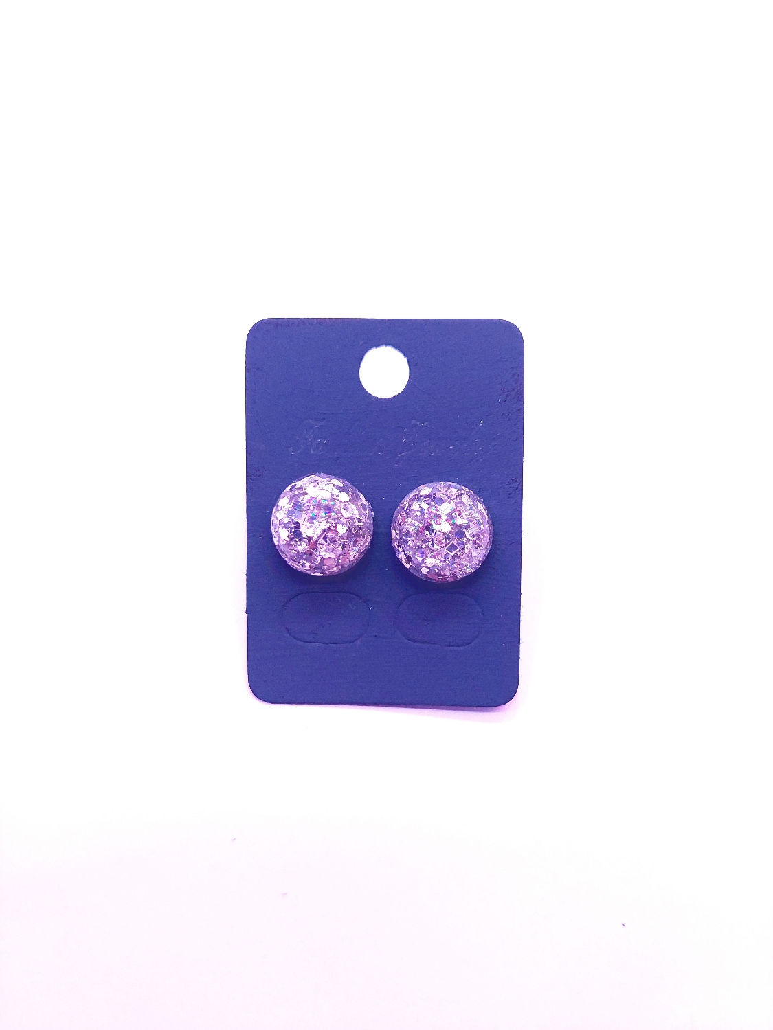 Resin Earrings (glitter) 1set
