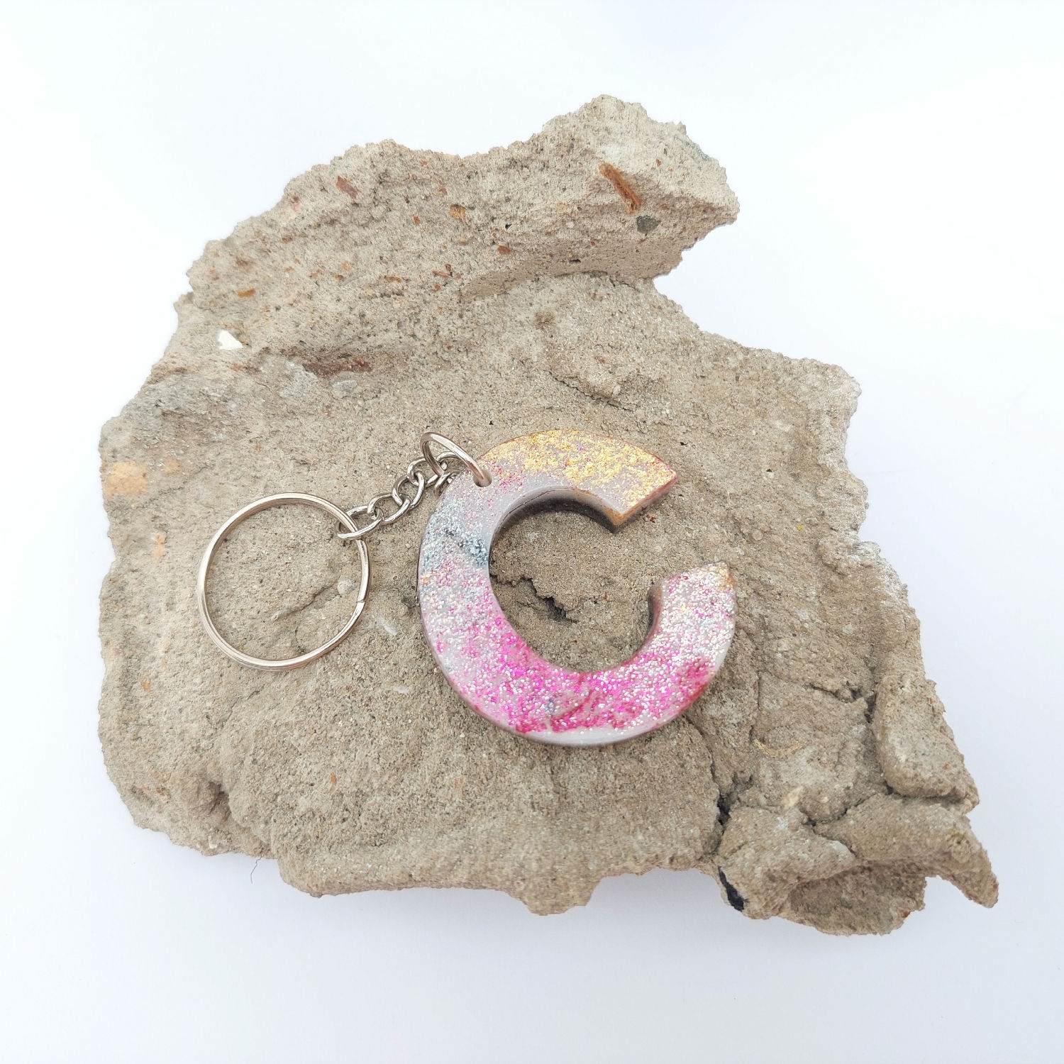 C Resin Keychain (Multicolored)
