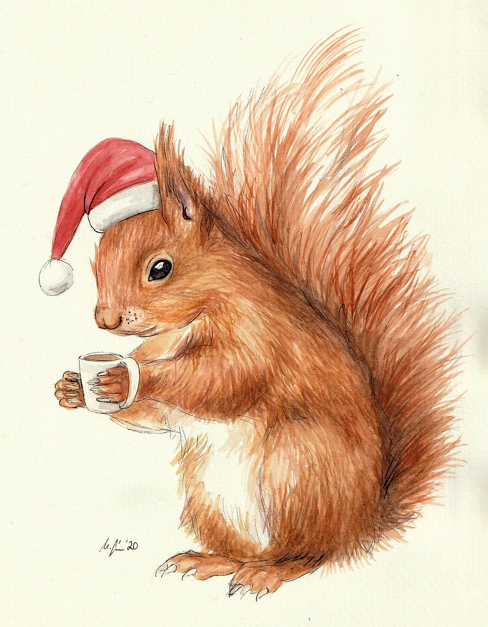 Weihnachts Eichhörnchen