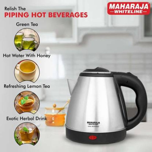 Maharaja Whiteline Classic 1.5 Litre Electric Kettle 1500W Light Emporium