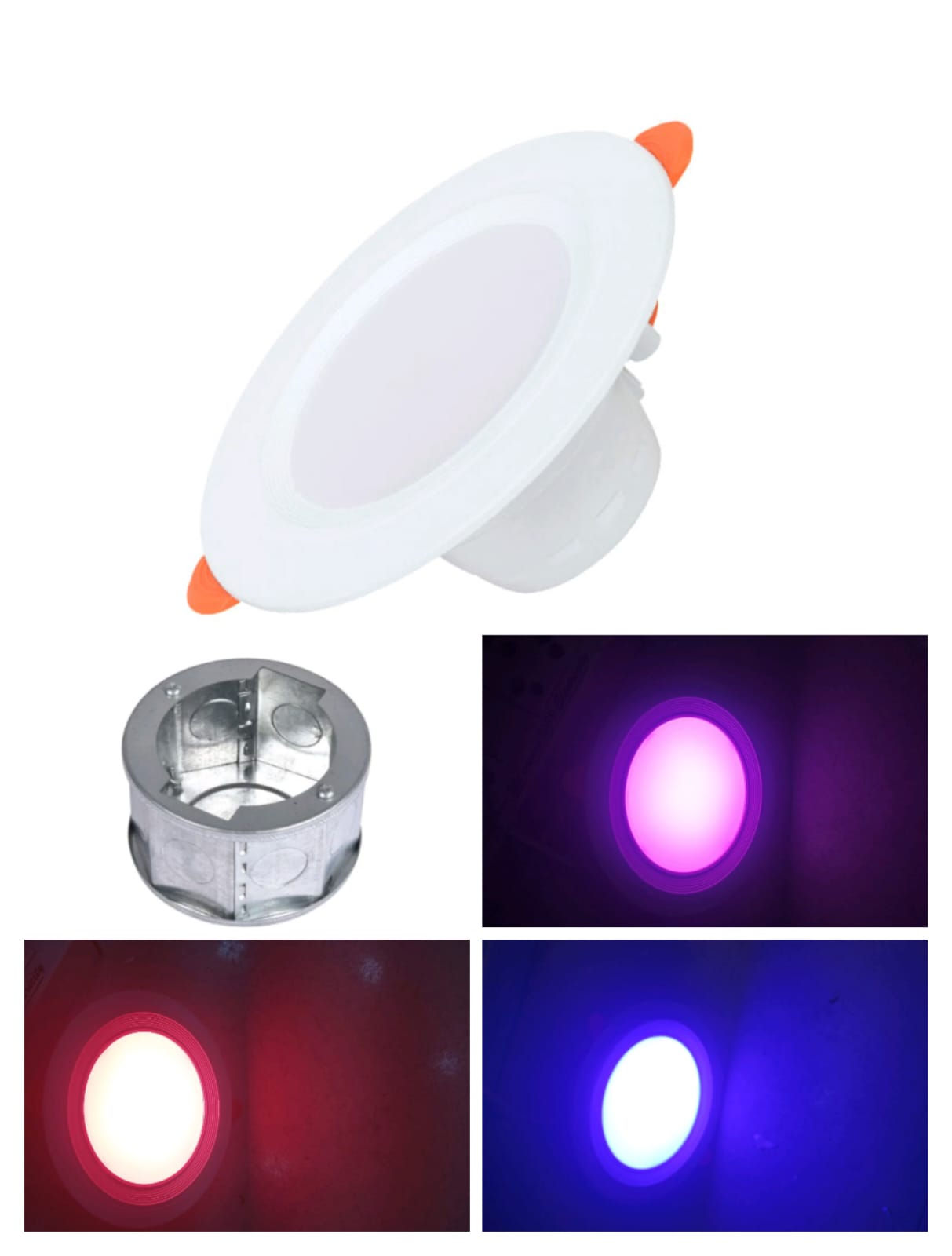 Ganit 7 Watt Multicolor(RBM) Concealed/Deep Junction Light