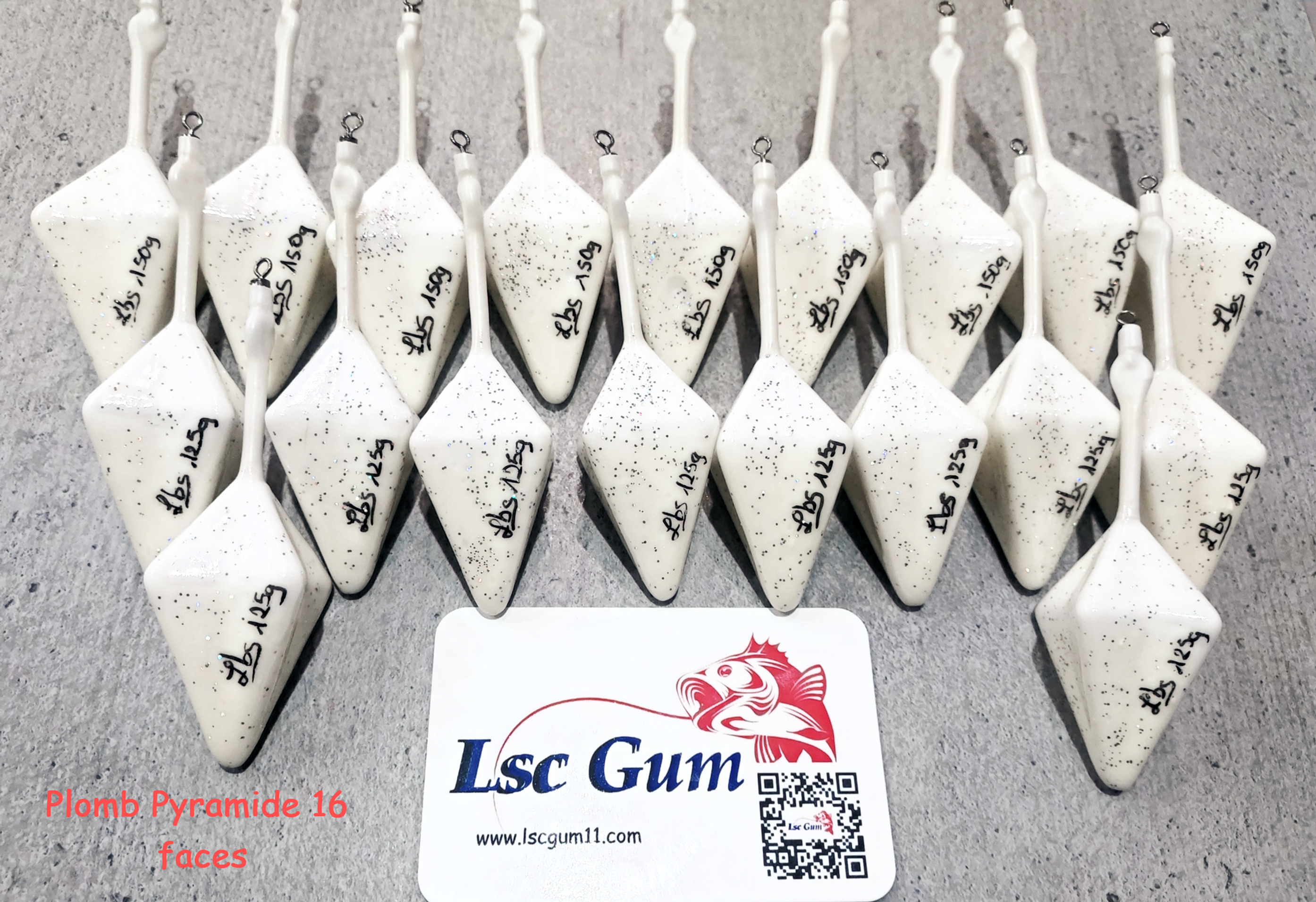 Plomb pyramide LBS (PP2) 16 faces Avec rolling, avec urfe, SANS tige, s