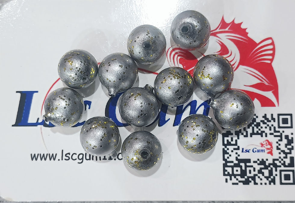 Miniatura: Perle ronde coulissante phospho (GK06)