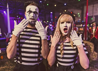 WinterWorks Entertainment - Circus - Circus theme - Clown - Mime Clowns - Interactive entertainment - Event Entertainment