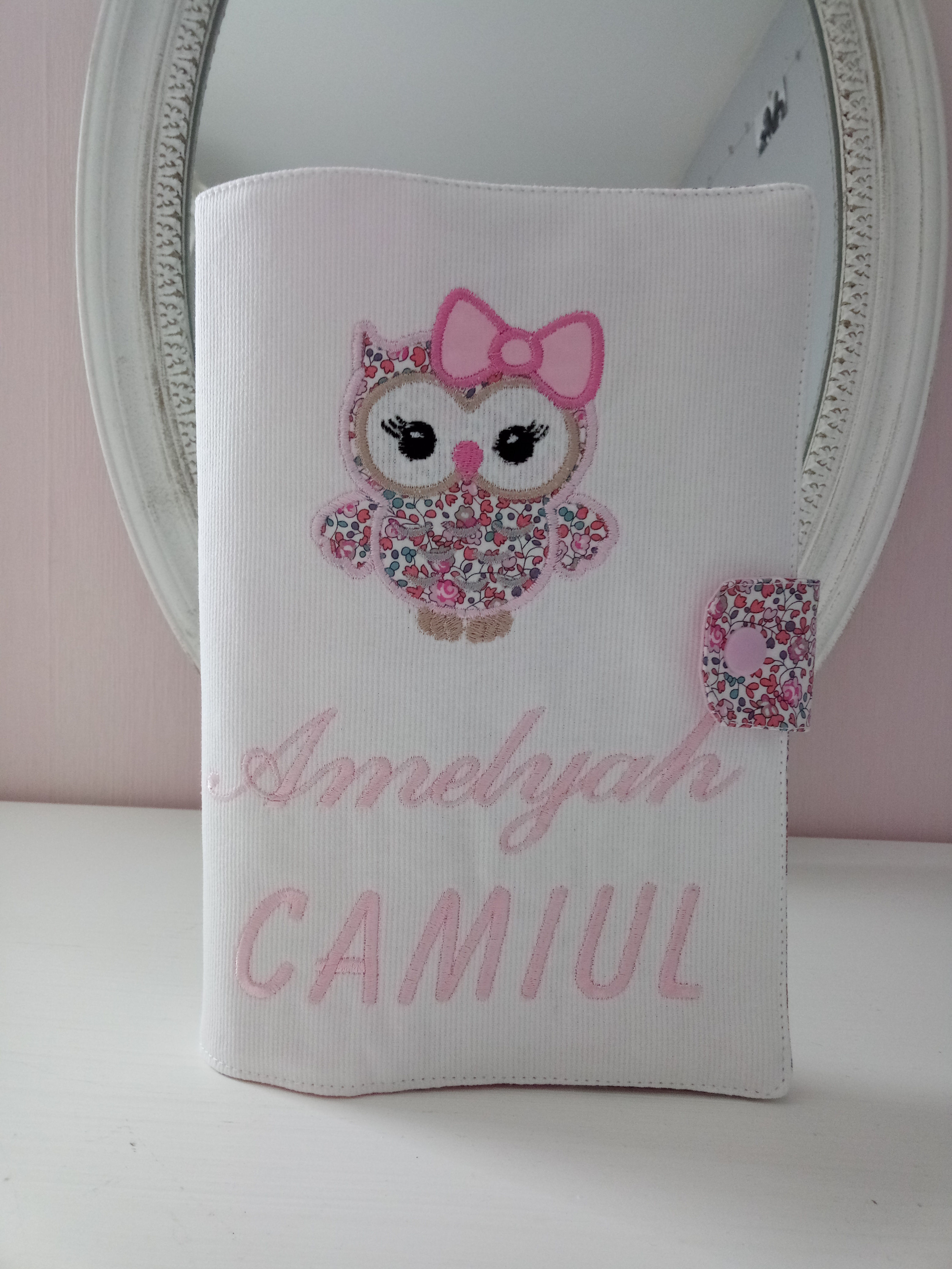 PROTEGE CARNET DE SANTE PERSONNALISE CHOUETTE