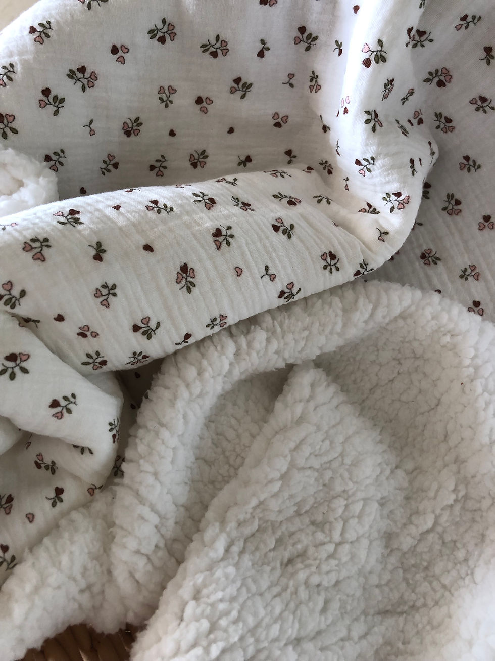 Miniature : COUVERTURE PERSONNALISEE  EN DOUBLE GAZE DE COTON