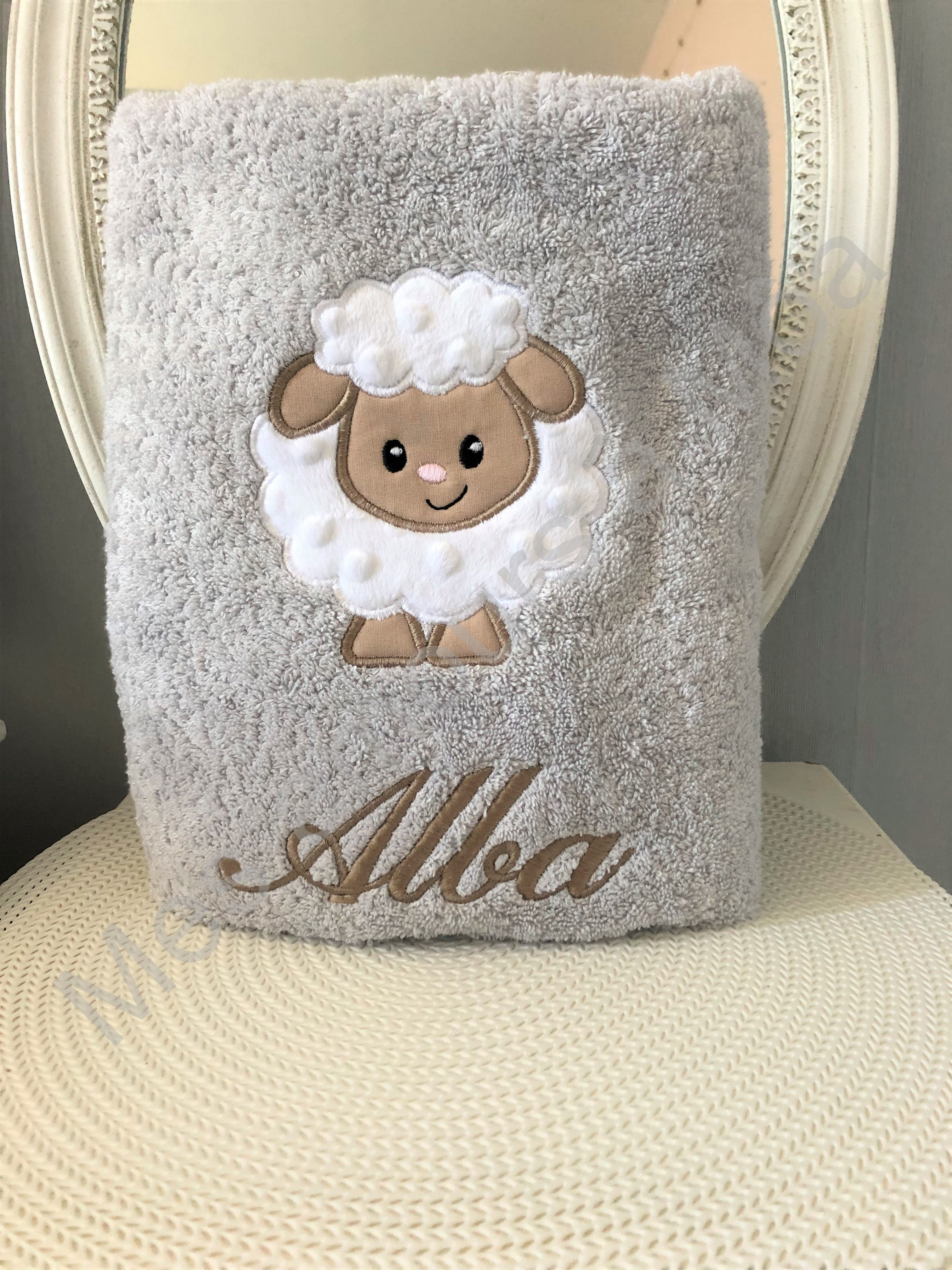 SERVIETTE DE BAIN MOTIF ET PRENOM