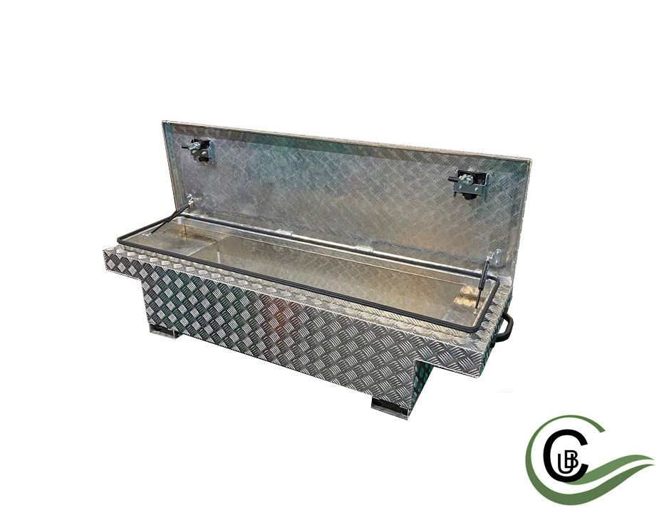 Thumbnail: Aluminium Chequer plate Toolbox - Toyota Hilux Truck Box, Pick-up Bed Locker