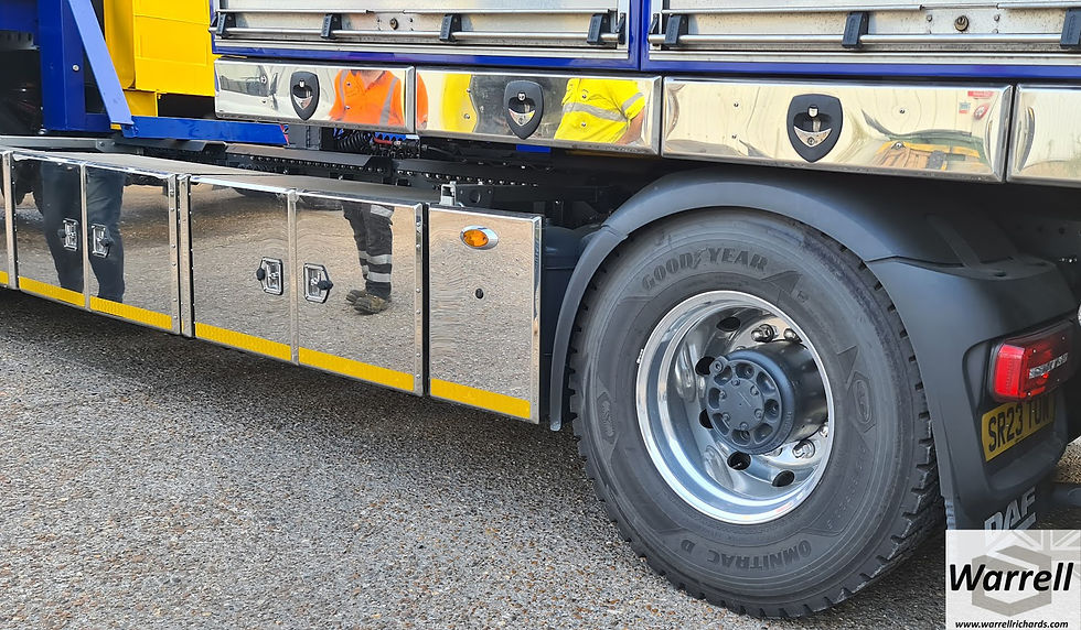 Thumbnail: Truck Parts - Mirrored Stainless Side Skirt Panels, Truck Body Panels