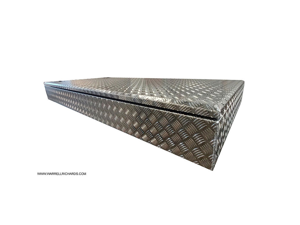 Miniature : L1000 x H250 x D2300 Aluminium Chequer plate Toolbox Wind Surfing Board Roof Box