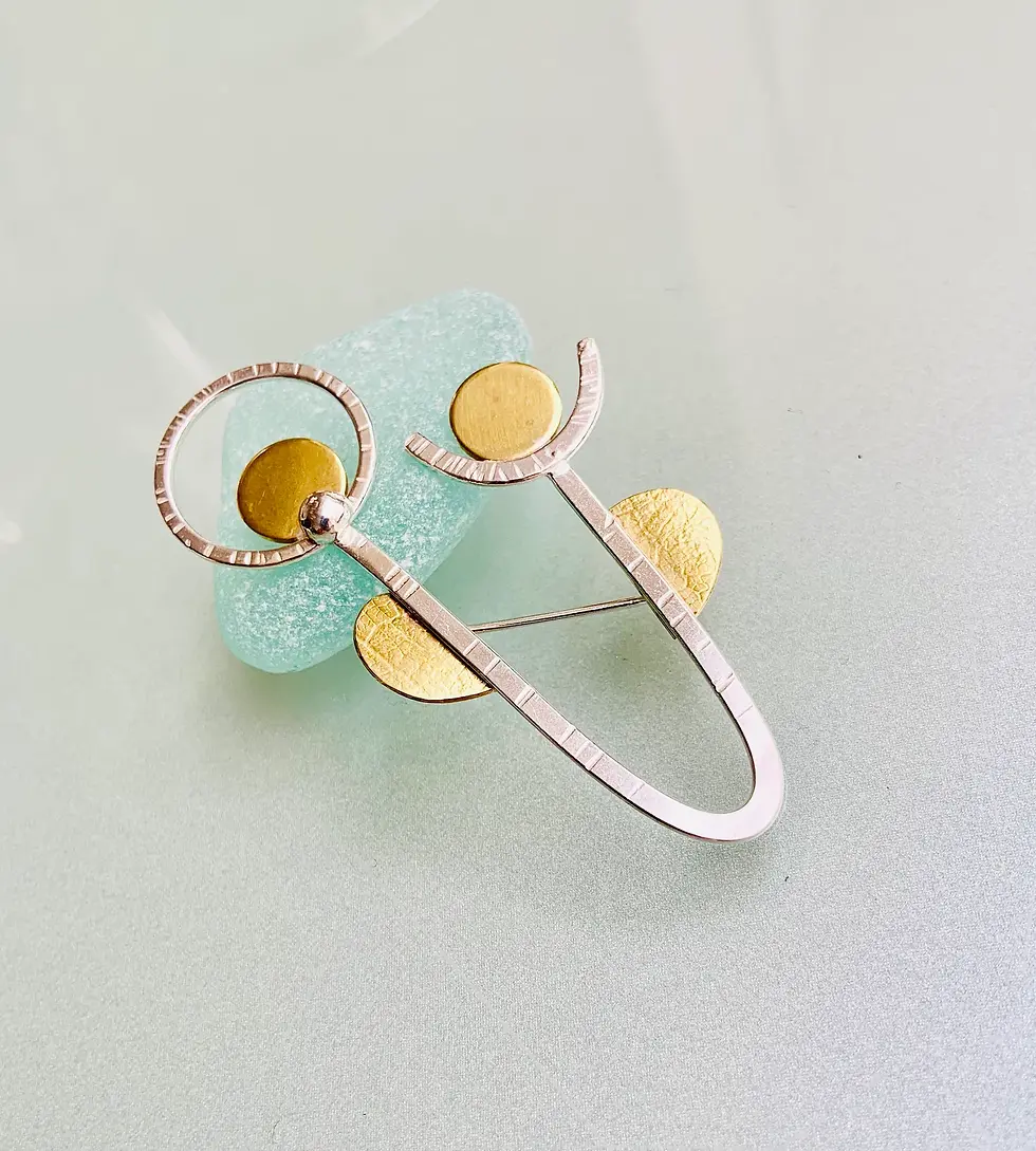 Wild Meadow Seedhead & Bud Brooch