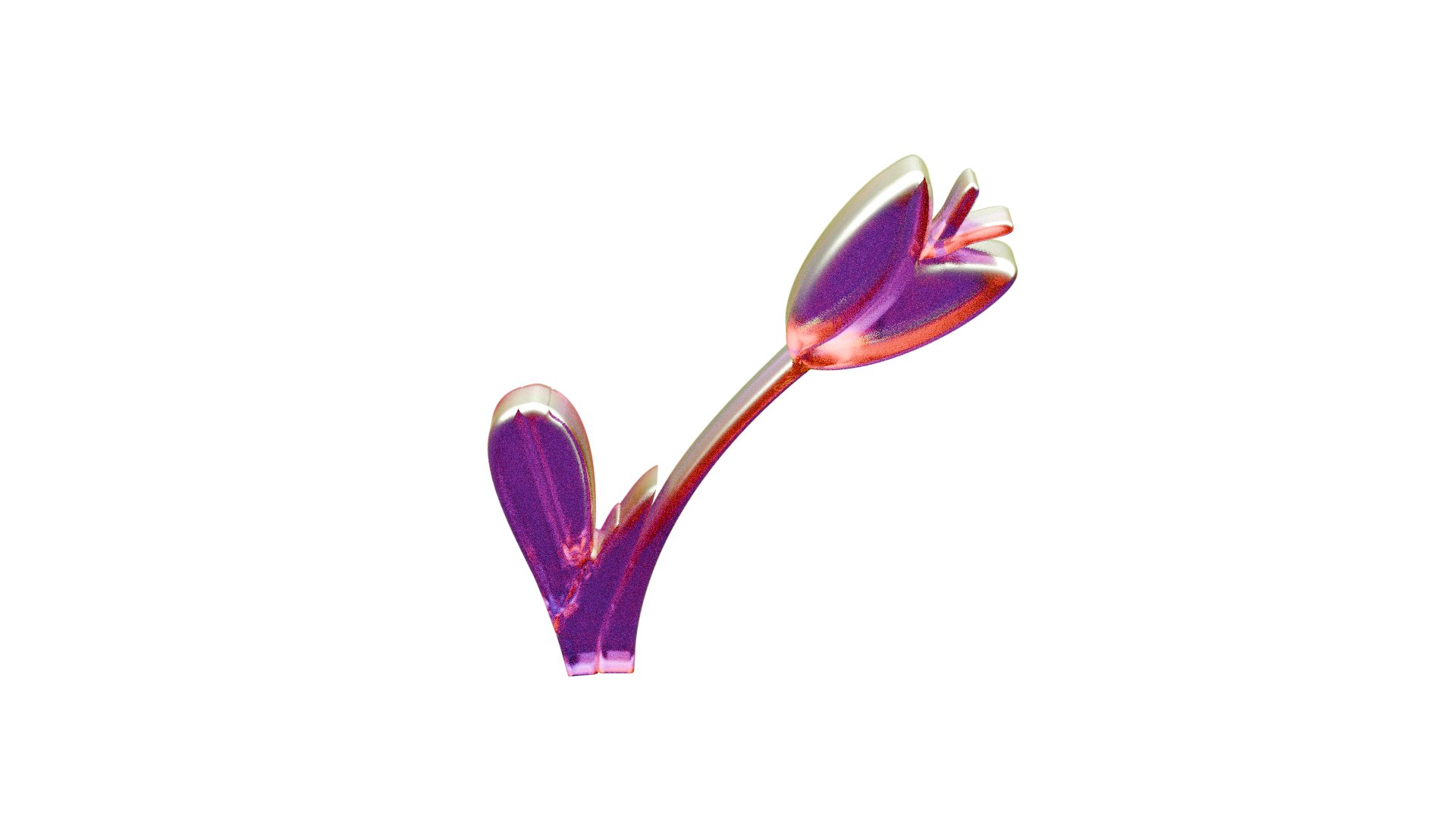 3D Floral Icon Set – 5 PNG Icons