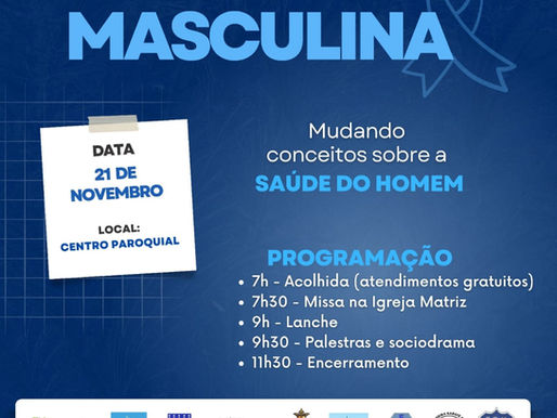 Pastoral da Saúde de Cachoeira promove Virada da Saúde Masculina
