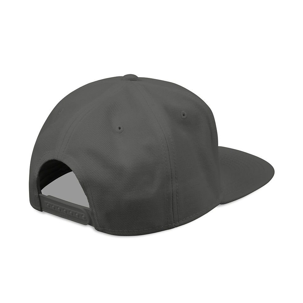 Thumbnail: Dominic West Red Circle Embroidered Snapback Hat — Adjustable Flat Brim Cap