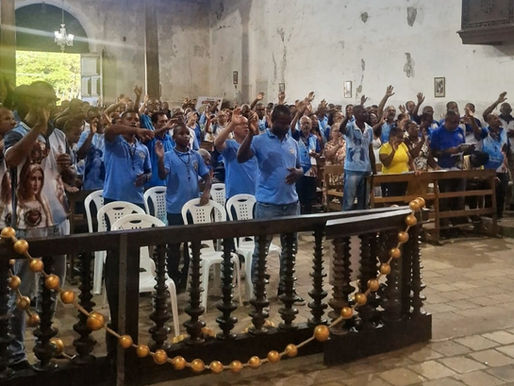 Romaria Diocesana do Terço dos Homens reúne fiéis no Santuário Frei Galvão, em Belém de Cachoeira