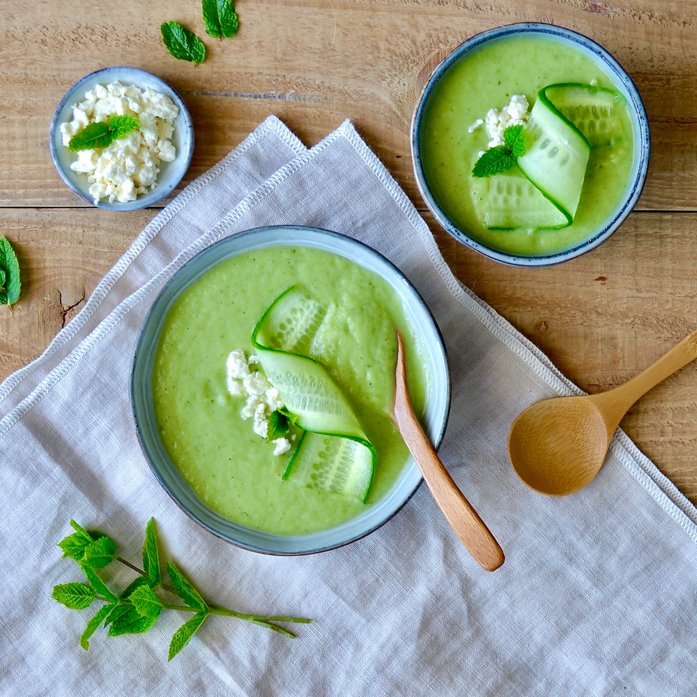 Groene healthy gazpacho