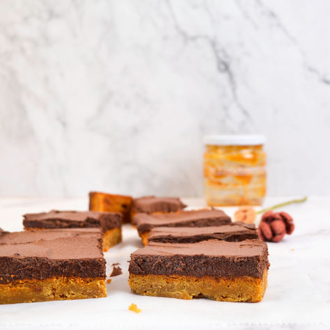 Chocolade pindakaas bars 