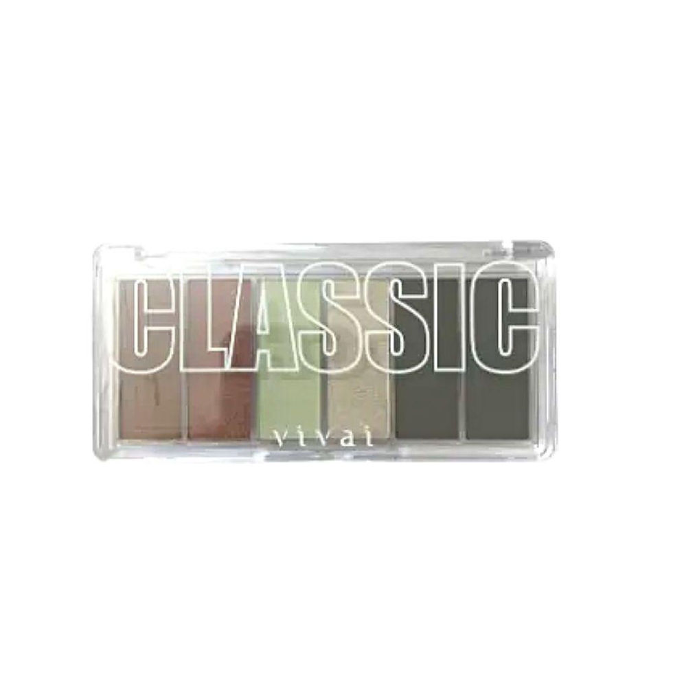 Miniatura: Paleta de Sombras Vivai Classic 4050 com 6 Cores Matte e Metálicas.