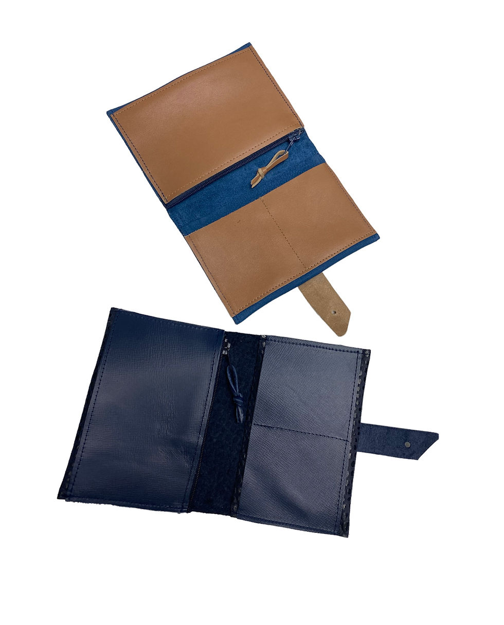 Miniature : Portefeuille en cuir mixte 