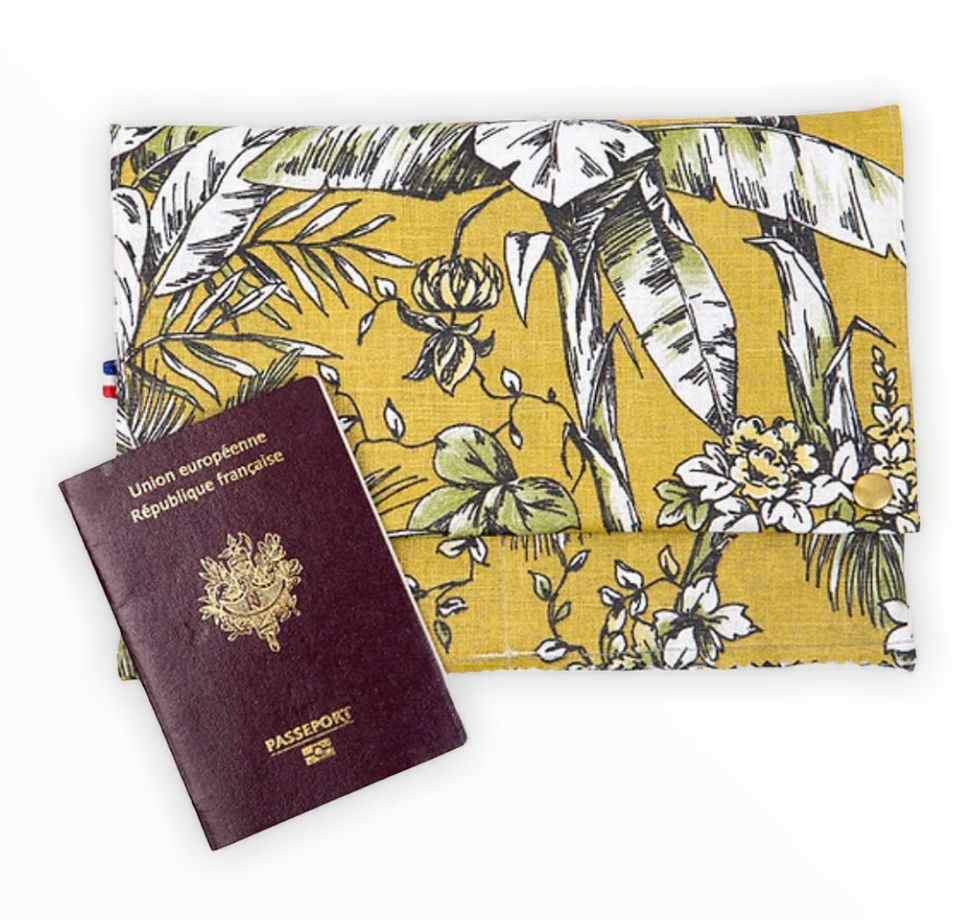 Pochette de voyage en tissus enduit