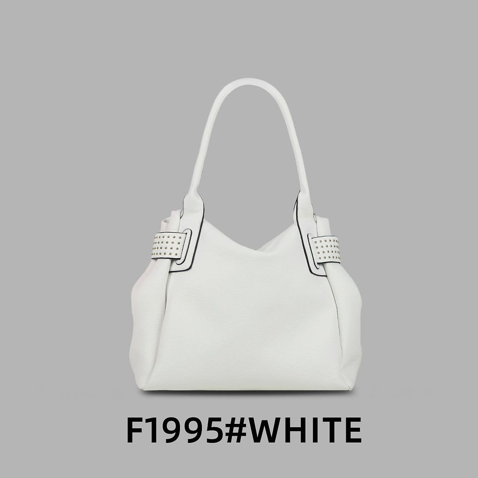 Thumbnail: 1995 Soft Shoulder Tote with Studded Detail