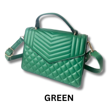 Thumbnail: 2178 Chevron Top Handle Crossbody