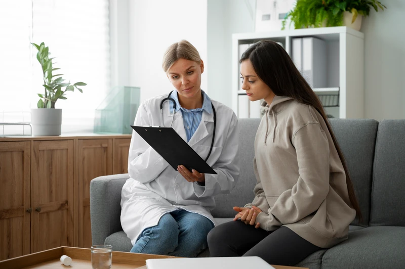 friends talking at school
