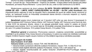 Județul Hunedoara investește în infrastructură 