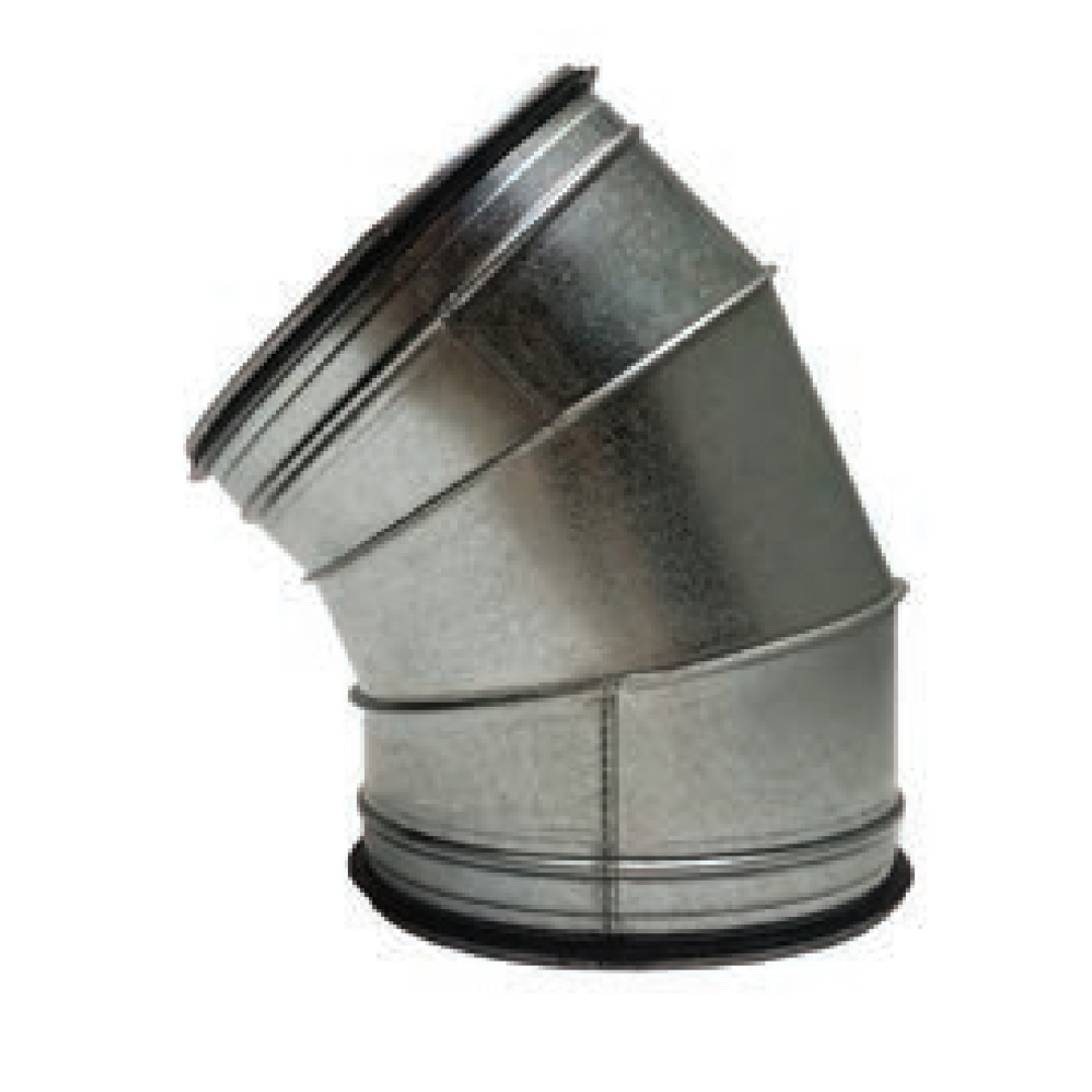 Round Duct Elbow - Metal (fixed 45°)