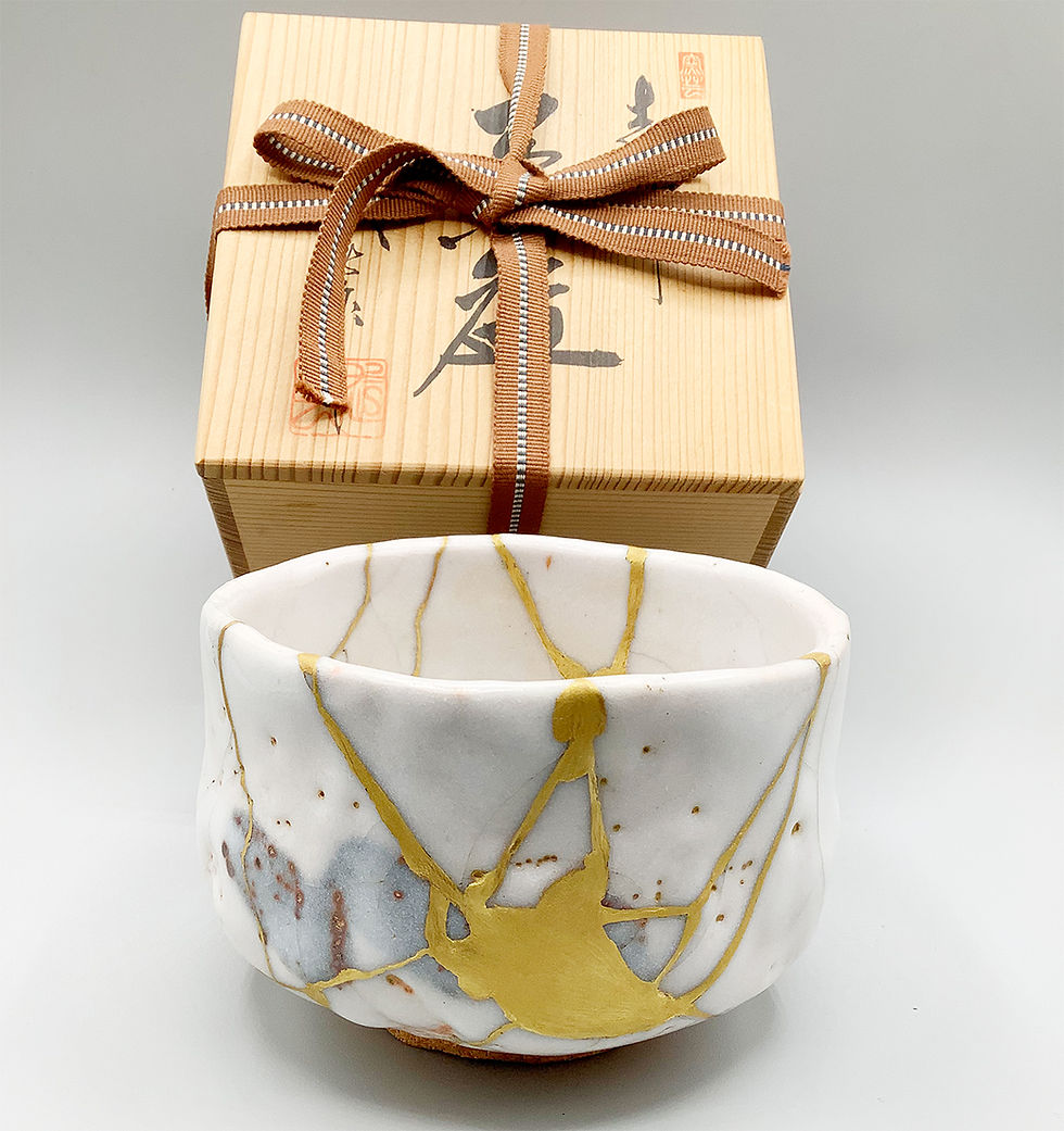 Miniature : Bol à thè shino kintsugi