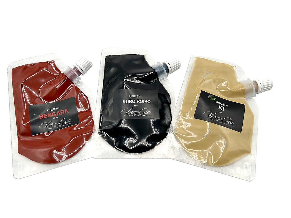 ensemble de laque pour kintsugi