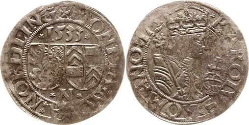 Nƶrdlingen, ReichsmĆ¼nzstƤtte Batzen 1533.jpg