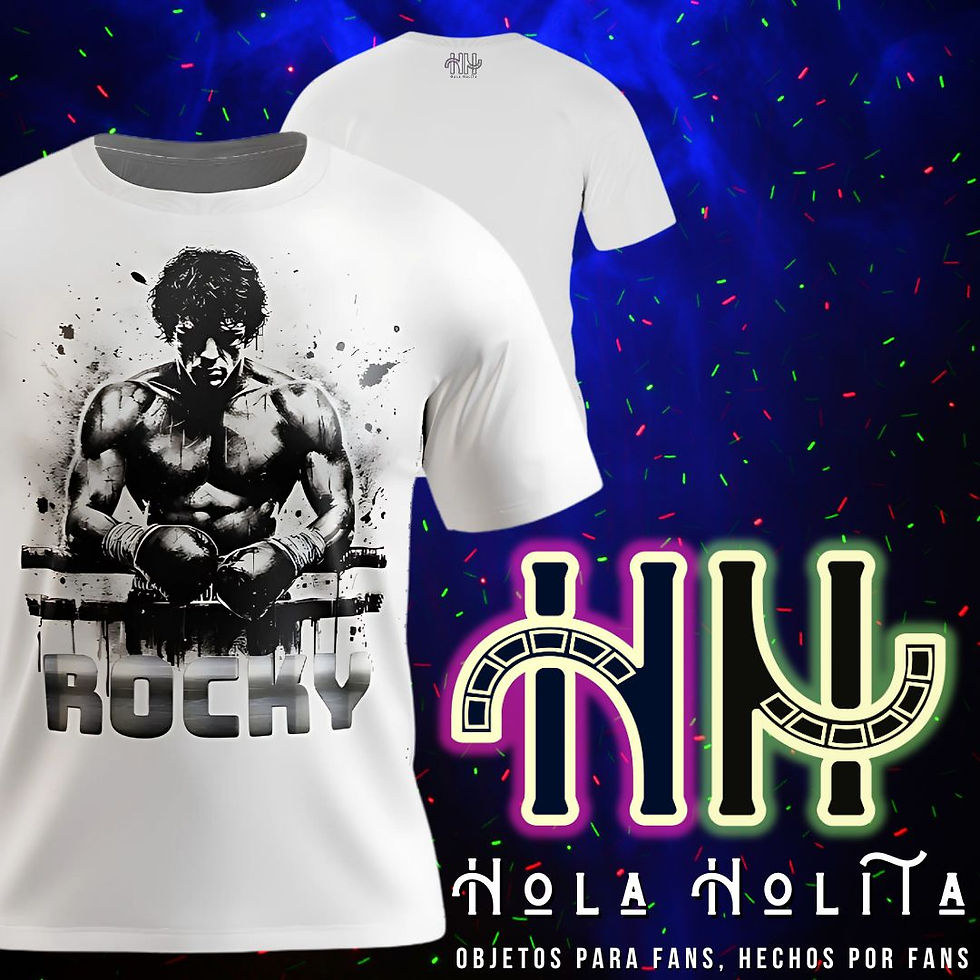 CAMISETA ROCKY B&W