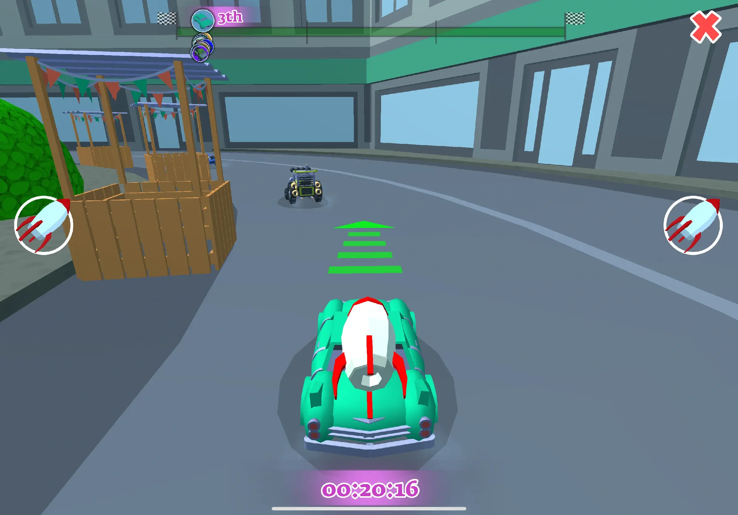 third_person_racing_view_of_green_car_speeding_in_kids_friendly_competition_game_with_vibrant_graphics_interactive_scene_from_kidduca_3d_supporting_focus_and_motor_skill_development_learning_game_for_kids_rmb_games.webp