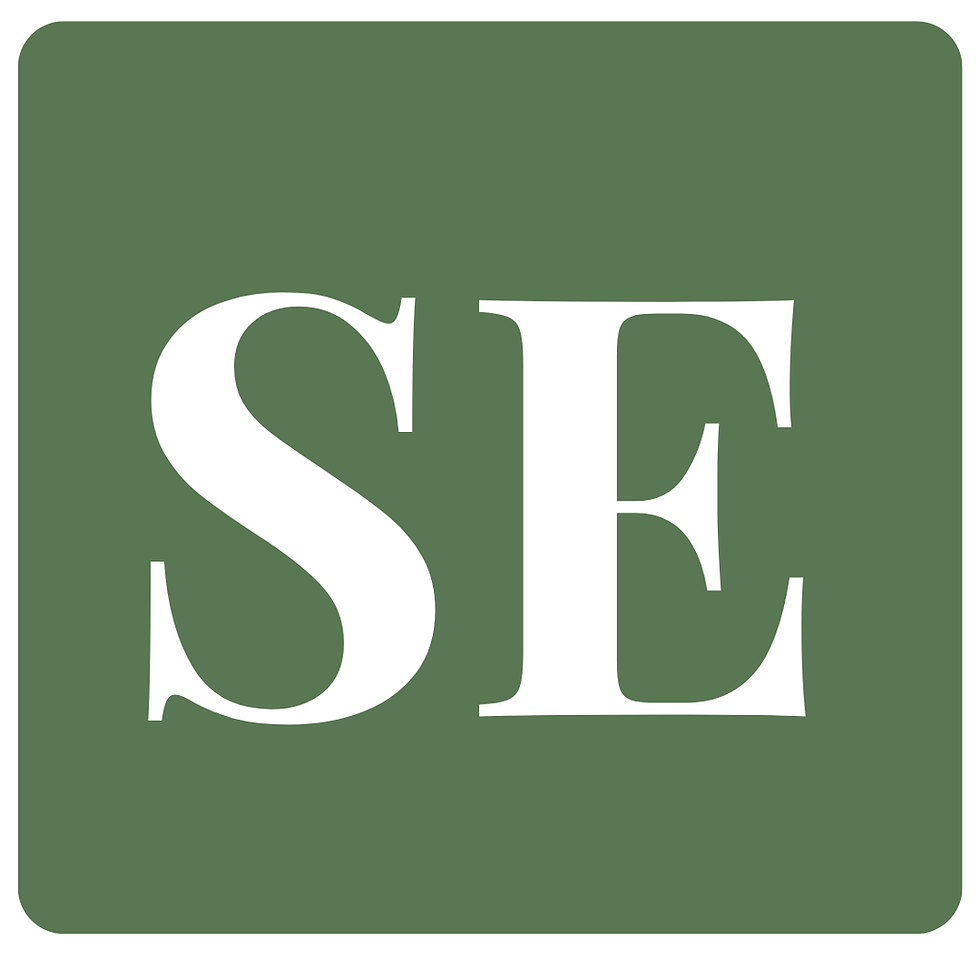 SE letters on green background