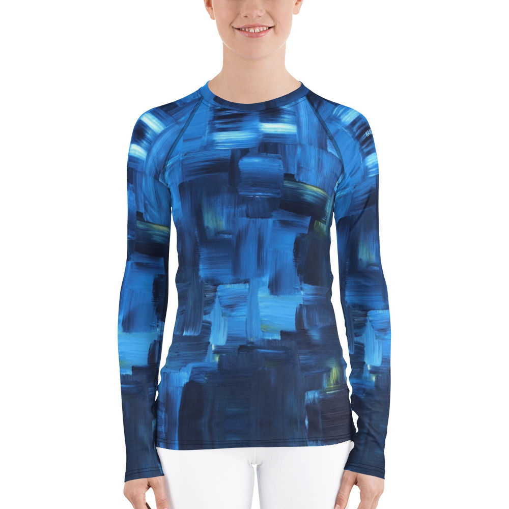 Women's Deep Blue Rash Guard
