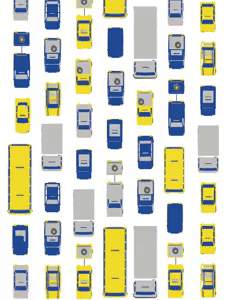 Fleet rush hour traffic gif