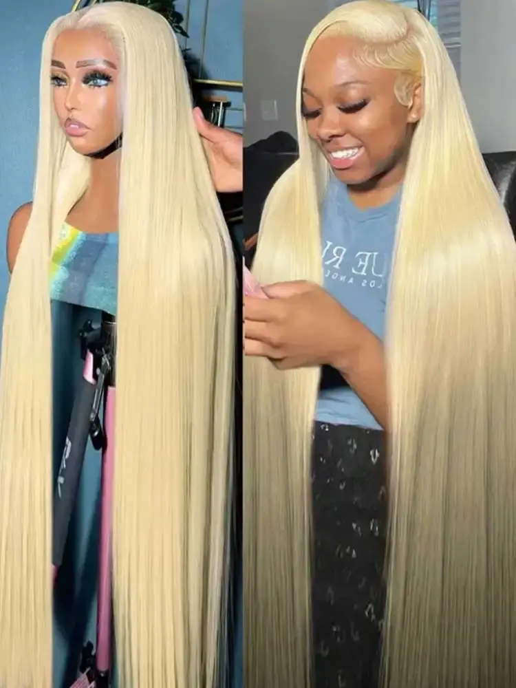 Blonde Wig Straight 613 Hd Lace Frontal Wig 13X6 13X4 Transparent Brazilian