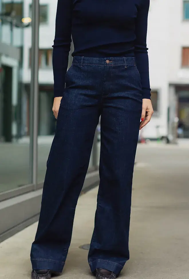Küçük resim: FIVE UNITS Kadın Denim Pantolon